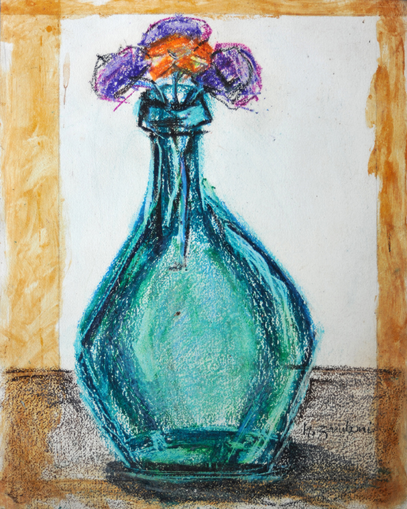 Vase in Green - Crayon #084