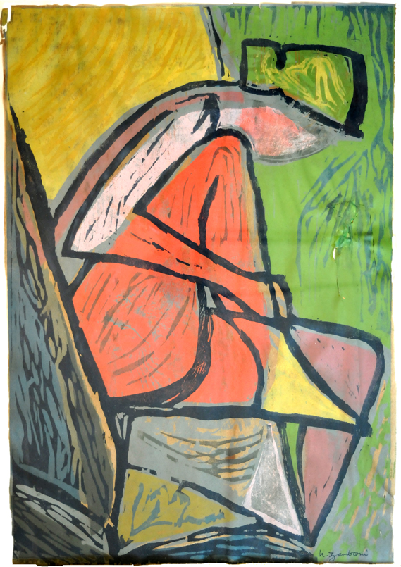 Woodblack 2 Casein #064